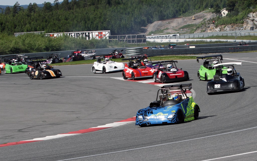 Den norske Shortcar er på banen.
(Foto: Motorsporten.dk)